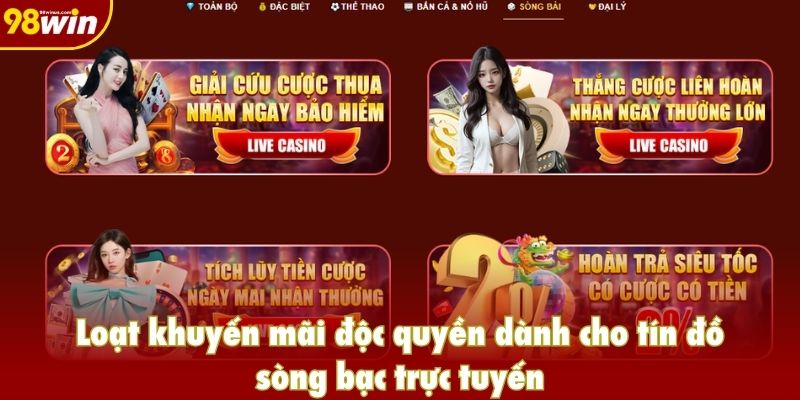 Loạt khuyến mãi độc quyền dành cho tín đồ sòng bạc trực tuyến